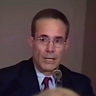 Mark Gersh representing the NCEC at a conference in 1999.
